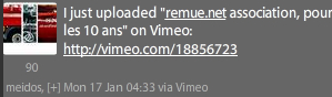 Ph rahmy sur twitter annonce sa video pour 10ans remue.net Ph rahmy sur twitter annonce sa video pour 10ans remue.net